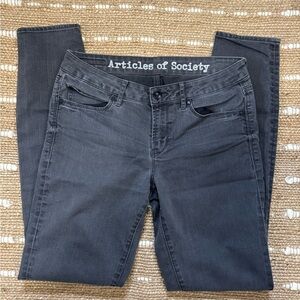 Articles Of Society Women's Gray Skinny Jeans Size 28